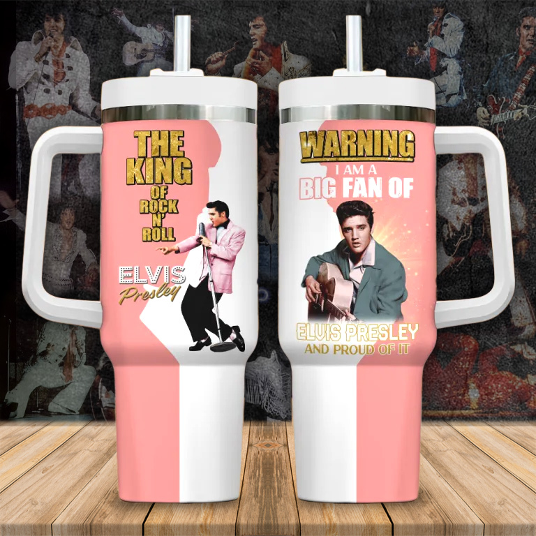 Elvis Presley Music Custom Stanley Cup 40 oz 30 oz Tumbler With HandleTVC2301286