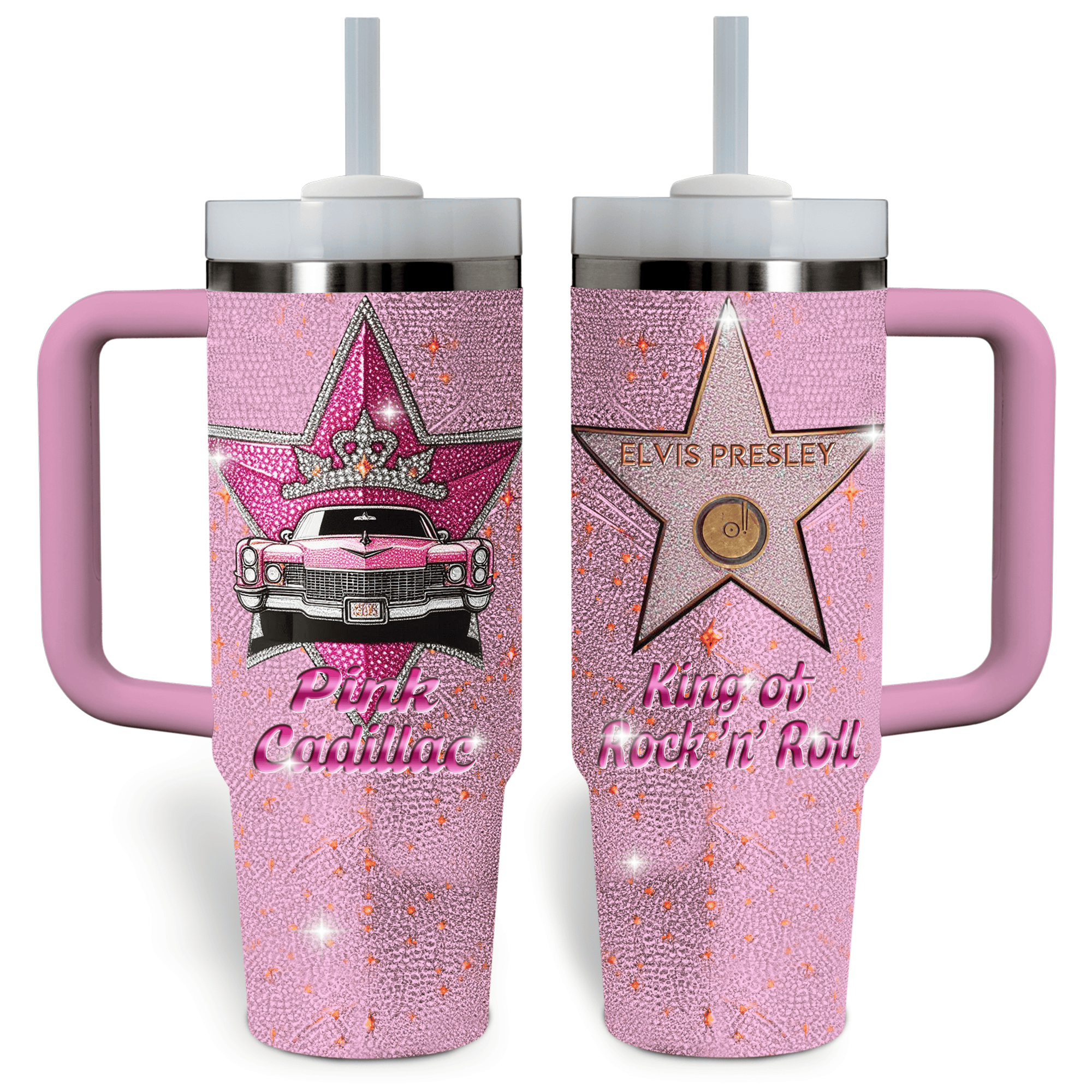 Elvis Presley Music Custom Stanley Cup 40 oz 30 oz Tumbler With HandleTVC2301527