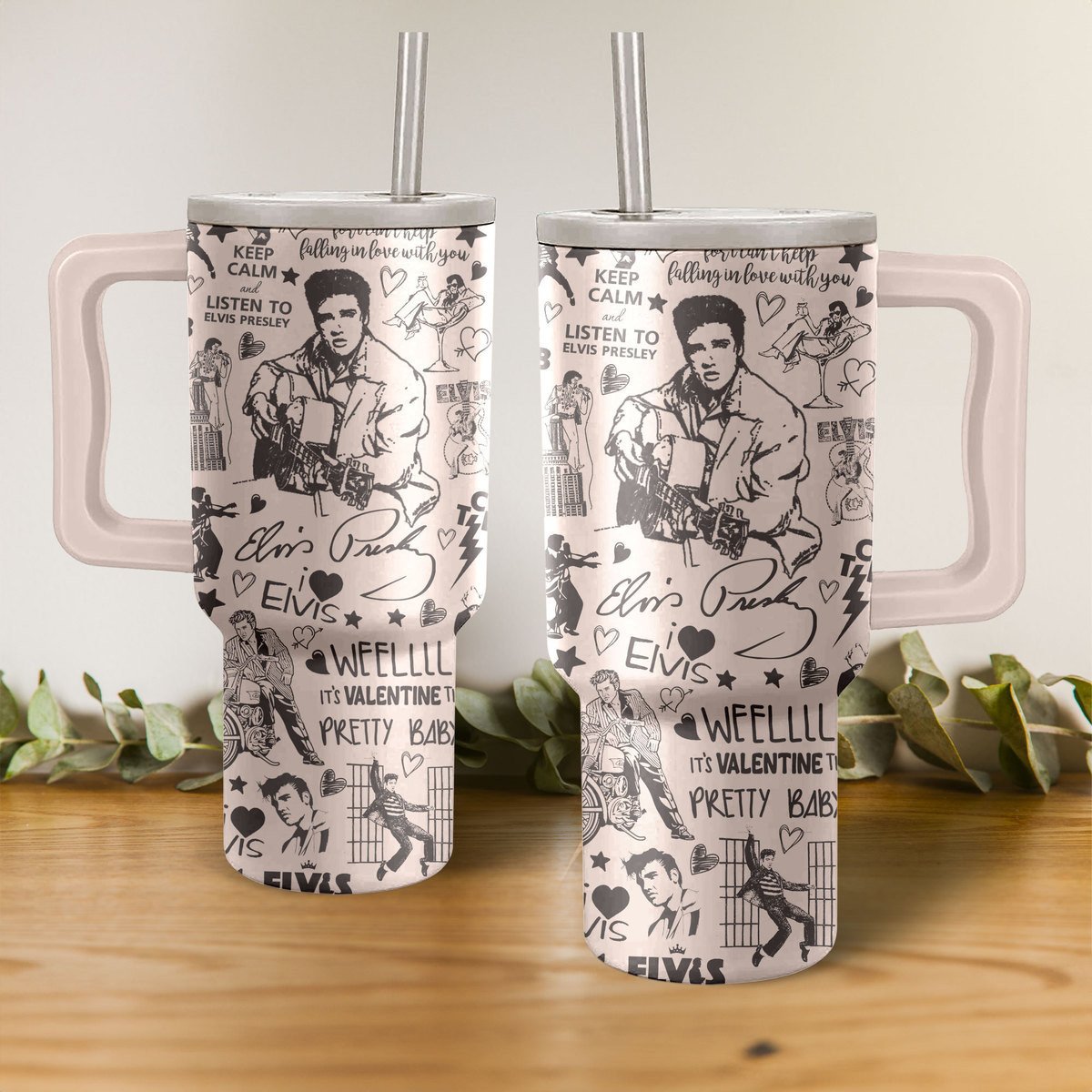 Elvis Presley Music Custom Stanley Cup 40 oz 30 oz Tumbler With HandleTVC2301695