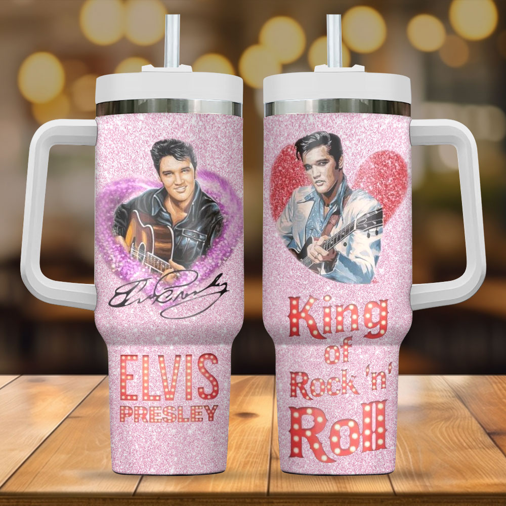 Elvis Presley Music Custom Stanley Cup 40 oz 30 oz Tumbler With HandleTVC2301713