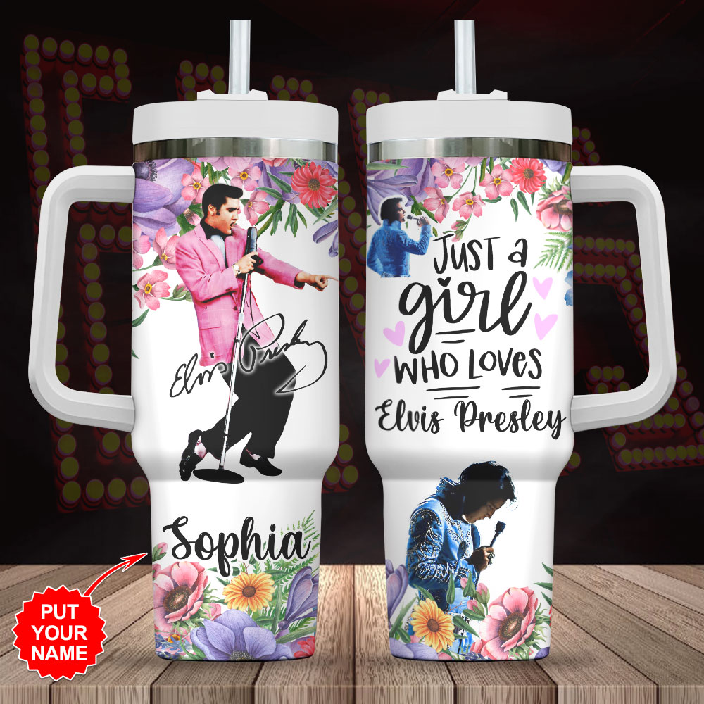 Elvis Presley Music Custom Stanley Cup 40 oz 30 oz Tumbler With HandleTVC2301716