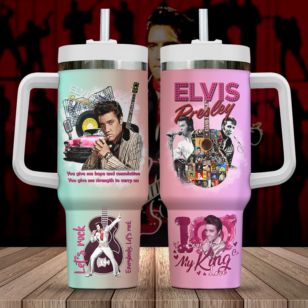 Elvis Presley Music Custom Stanley Cup 40 oz 30 oz Tumbler With HandleTVC2301716