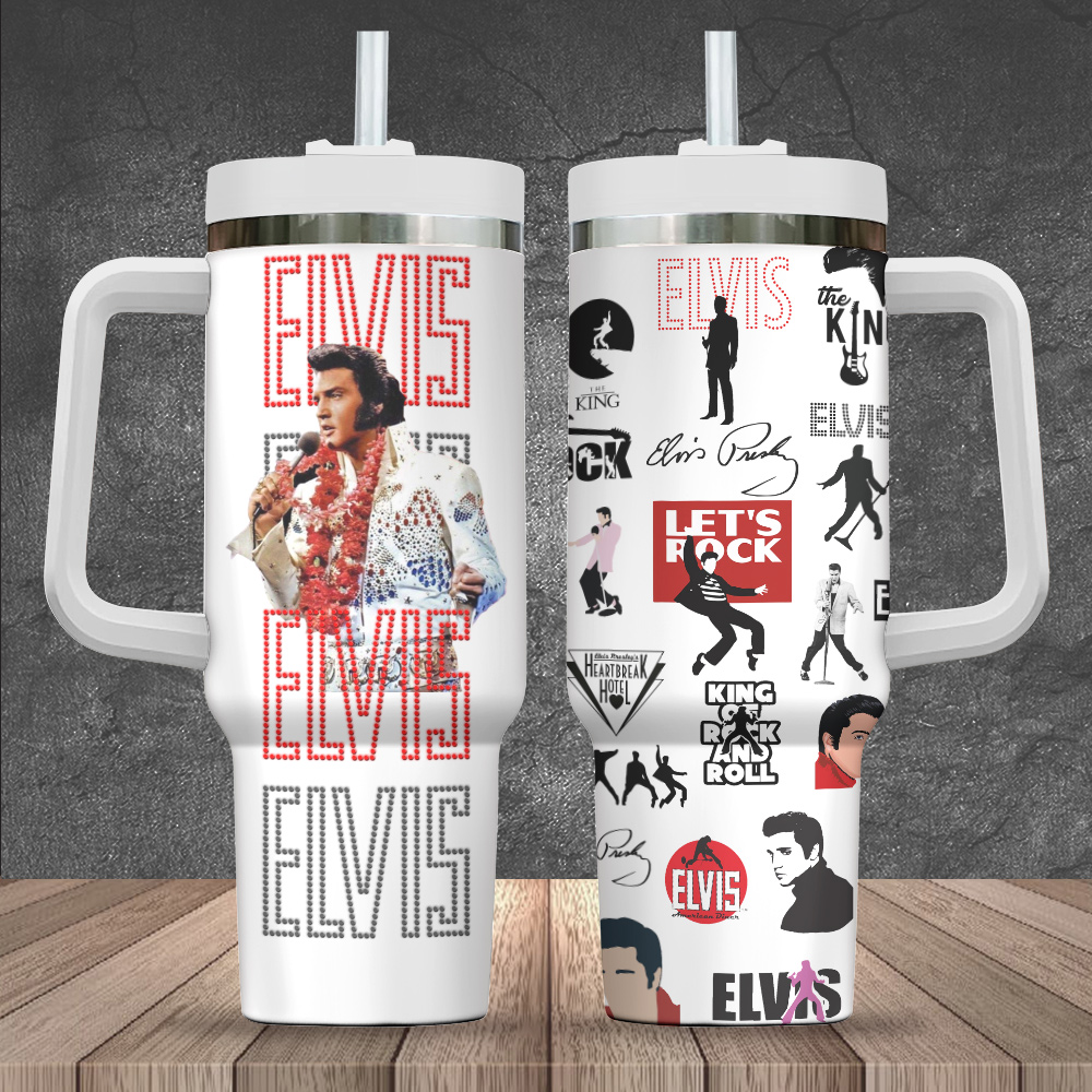 Elvis Presley Music Custom Stanley Cup 40 oz 30 oz Tumbler With HandleTVC2301716