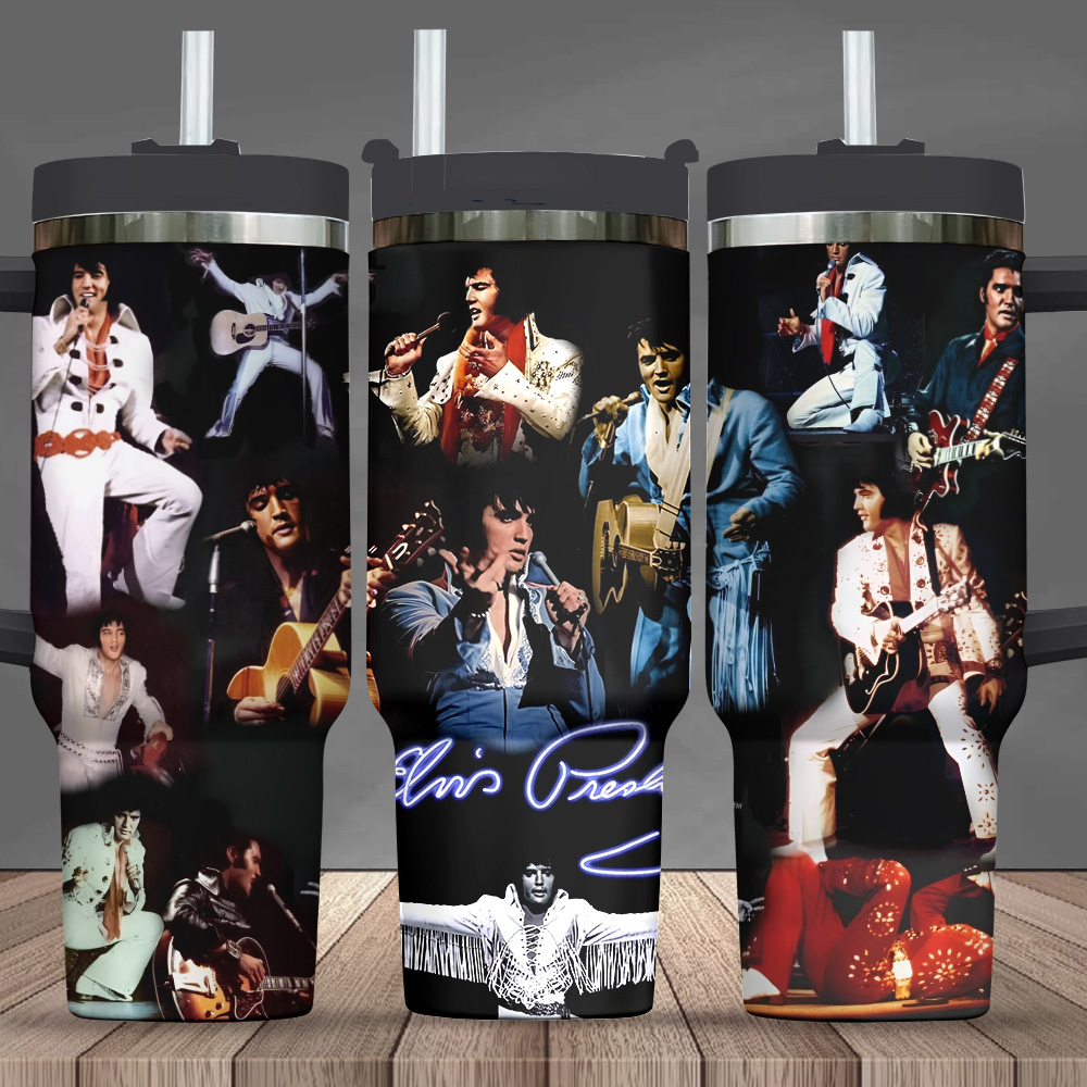 Elvis Presley Music Custom Stanley Cup 40 oz 30 oz Tumbler With HandleTVC2301716