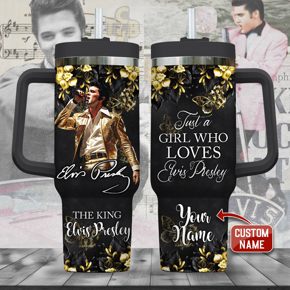 Elvis Presley Music Custom Stanley Cup 40 oz 30 oz Tumbler With HandleTVC2301719