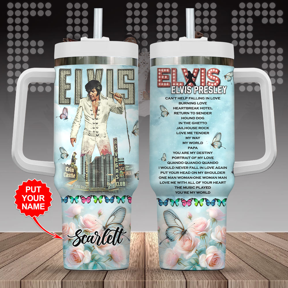 Elvis Presley Music Custom Stanley Cup 40 oz 30 oz Tumbler With HandleTVC2301719