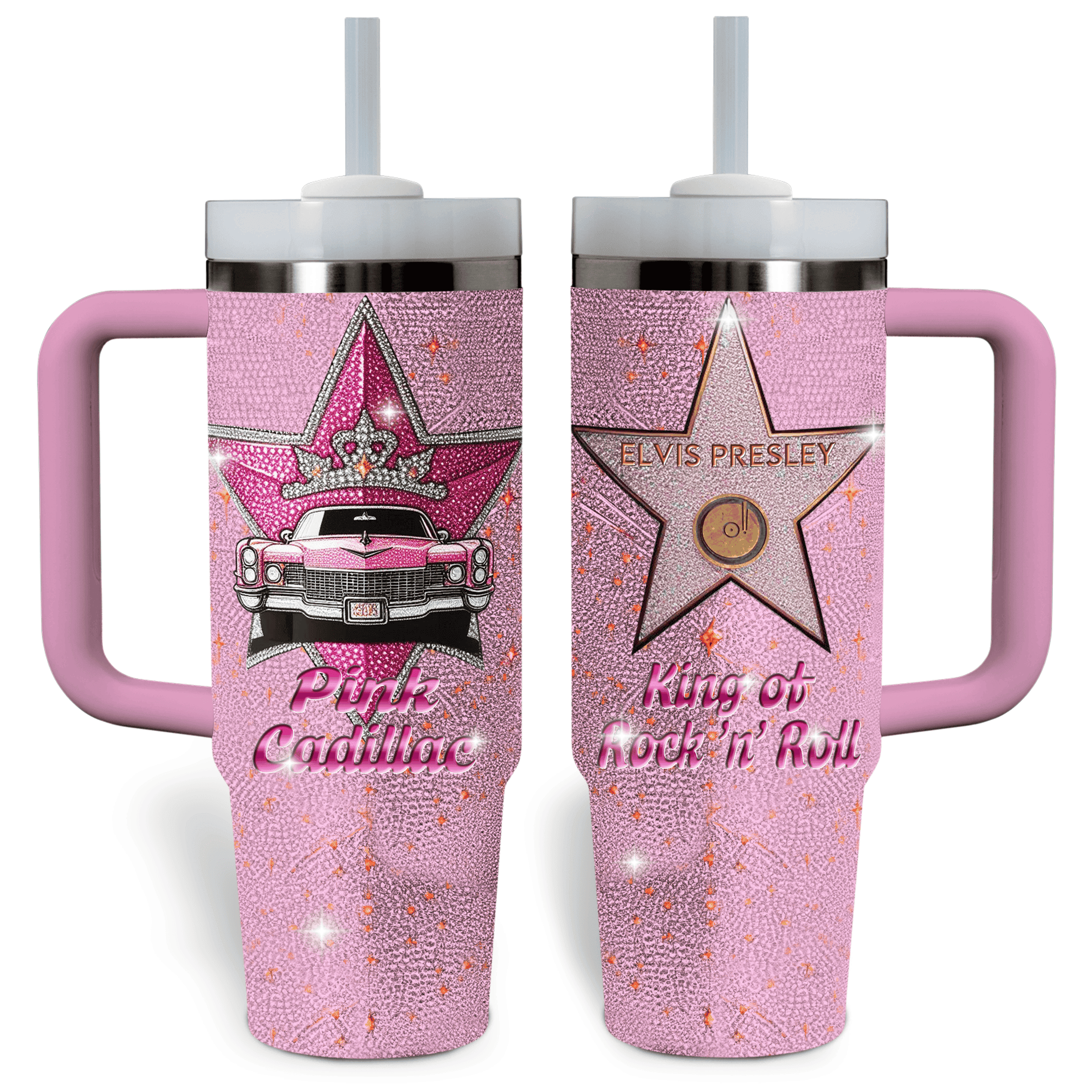 Elvis Presley Music Custom Stanley Cup 40 oz 30 oz Tumbler With HandleTVC2301796