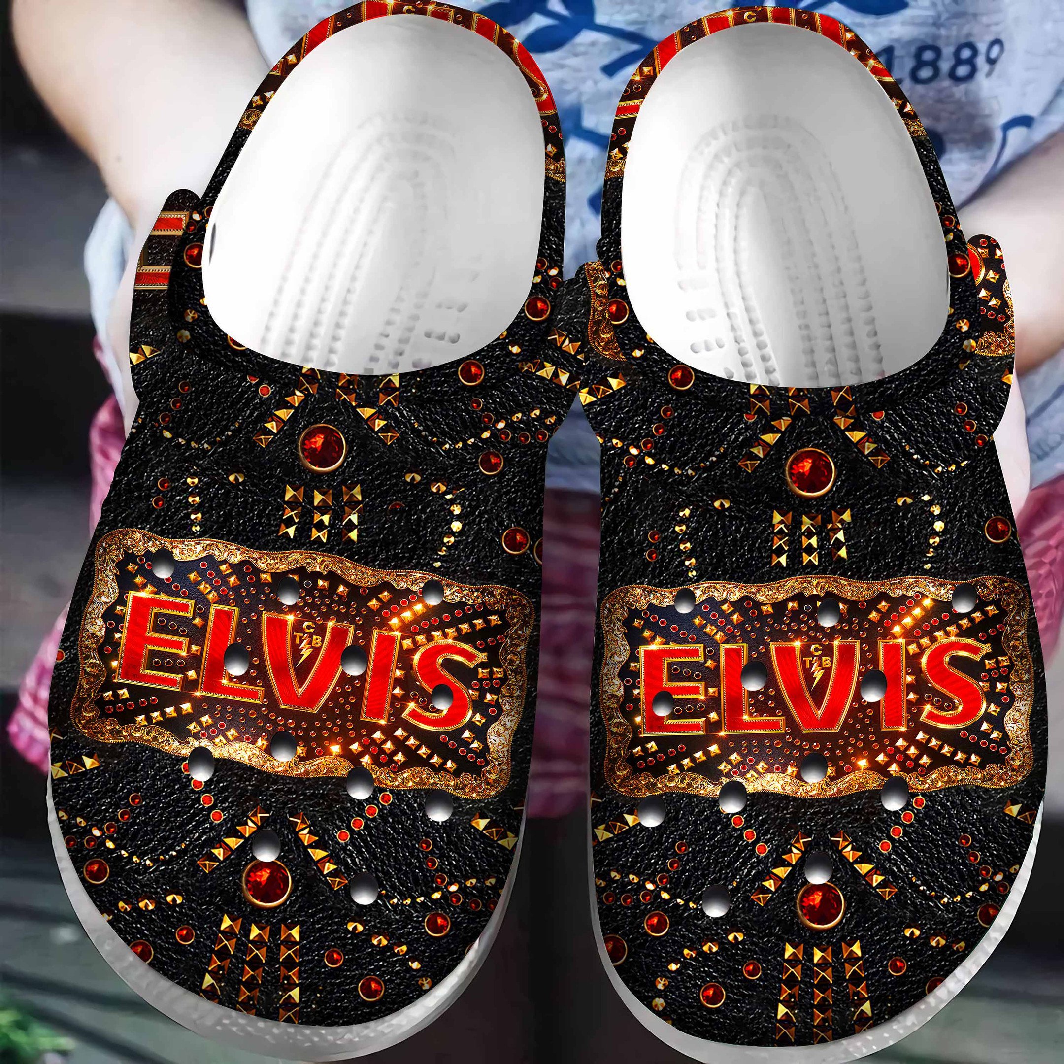Elvis Presley Singer Music Singer Music Crocs Crocband Clogs Shoes Comfortable For Men Women and Kids