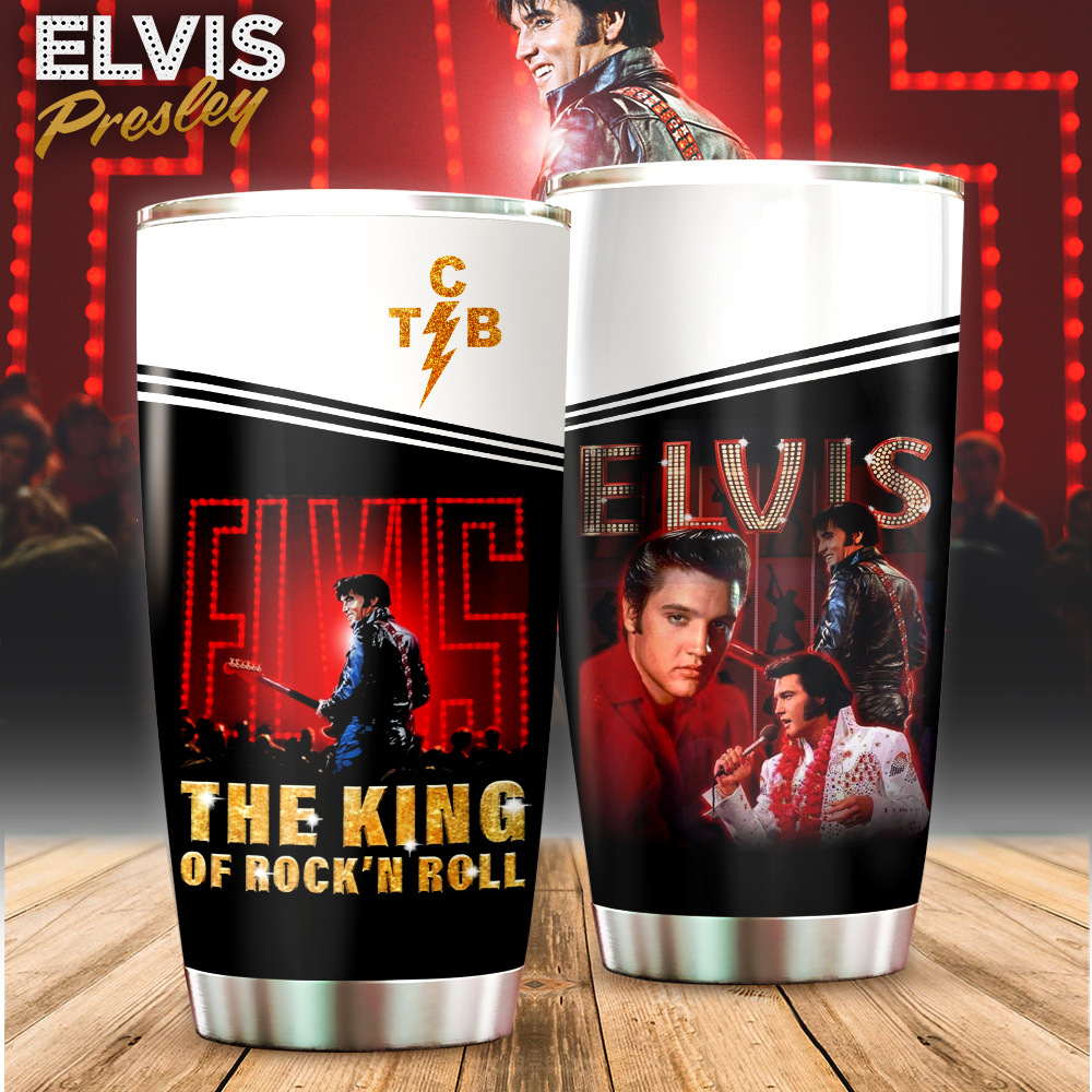 Elvis Presley The King Of Rock Nâ€™ Roll Music Custom Stanley Cup 40 oz 30 oz Tumbler With HandleTVC2301285