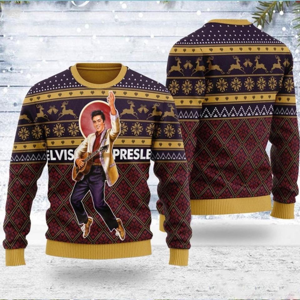 Elvis Presley Ugly Christmas Hoodie 2023