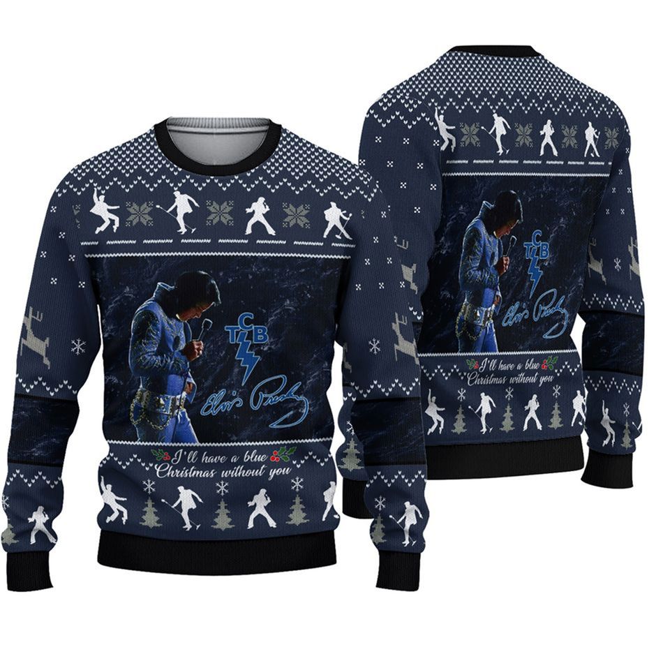 Elvis Presley Ugly Christmas Sweater