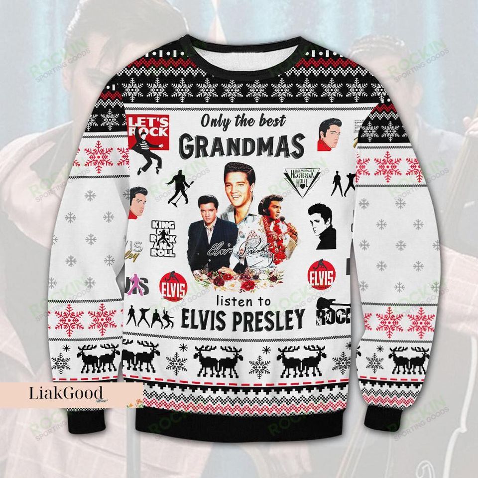 Elvis Presley Ugly Christmas Sweater Gift