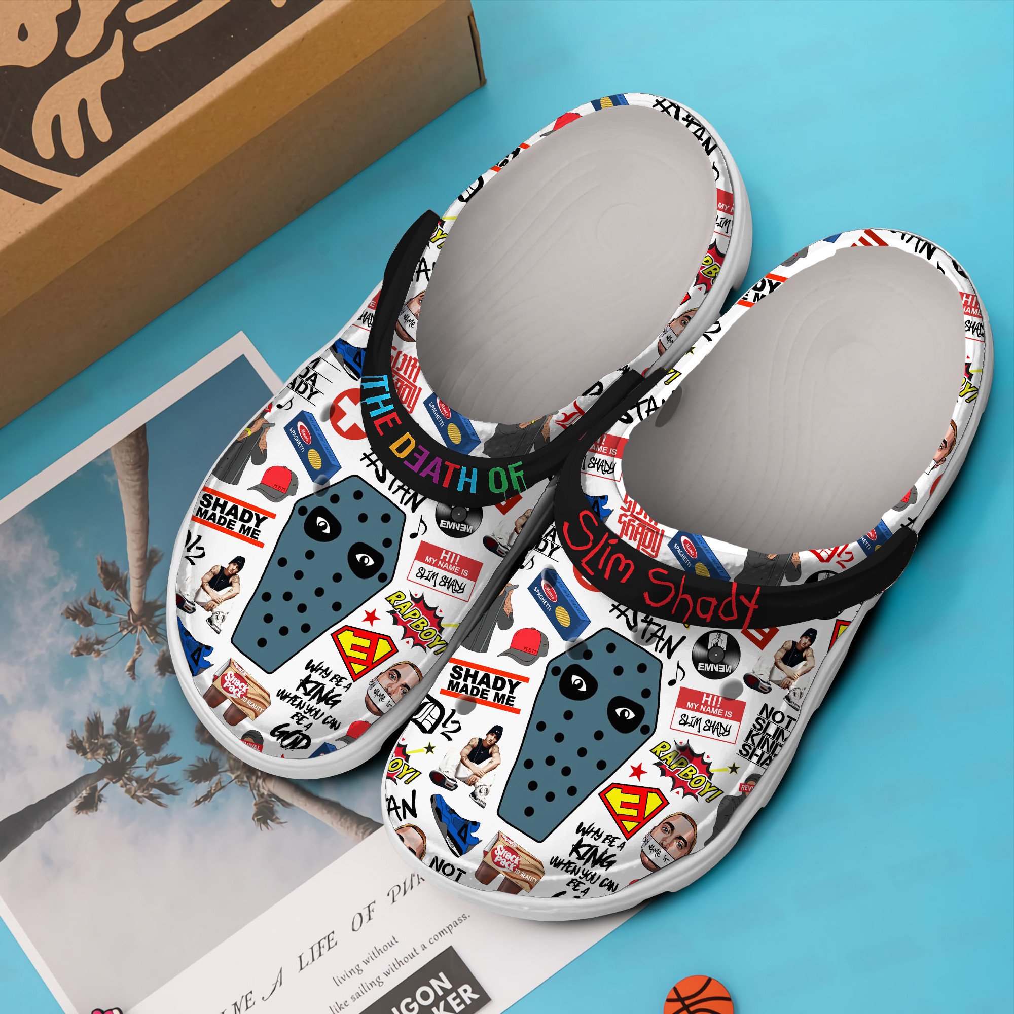 Eminem Music Crocs Crocband Clogs Shoes Comfortable For Men Women and Kids - Image 2