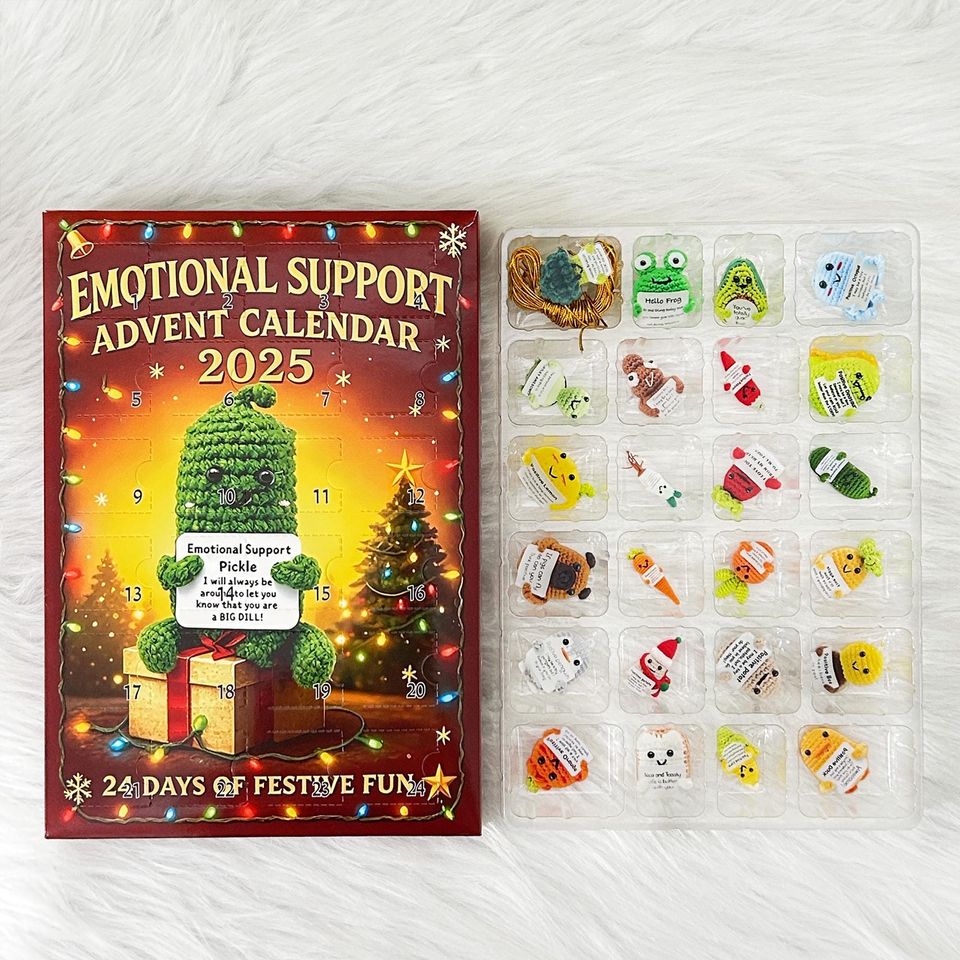 Emotional Support Advent Calendar 2025:Funny Acrylic Ornaments,24 Days Countdown Xmas Box,Capybara,Dragon,National Parks,Surprise Xmas Gifts - Image 12