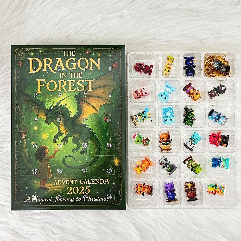 Emotional Support Advent Calendar 2025:Funny Acrylic Ornaments,24 Days Countdown Xmas Box,Capybara,Dragon,National Parks,Surprise Xmas Gifts - Image 13