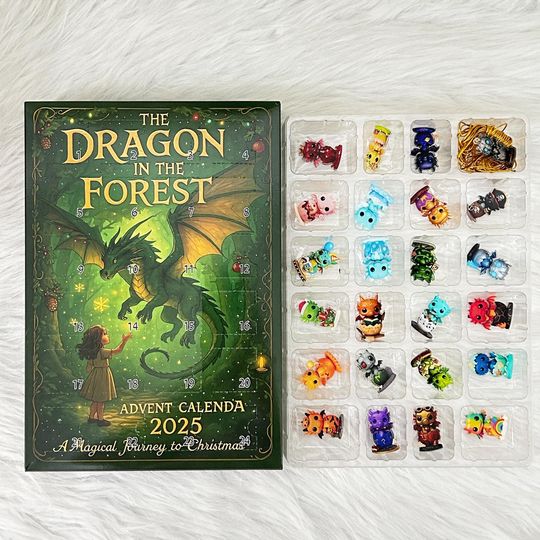 Emotional Support Advent Calendar 2025:Funny Acrylic Ornaments,24 Days Countdown Xmas Box,Capybara,Dragon,National Parks,Surprise Xmas Gifts - Image 32