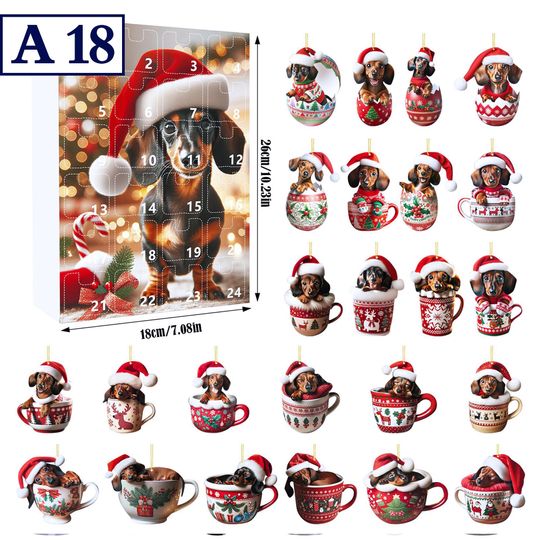Emotional Support Advent Calendar, Whiskey, Capybara/National Parks Advent Calendar, Christmas Tree Ornaments - Image 40
