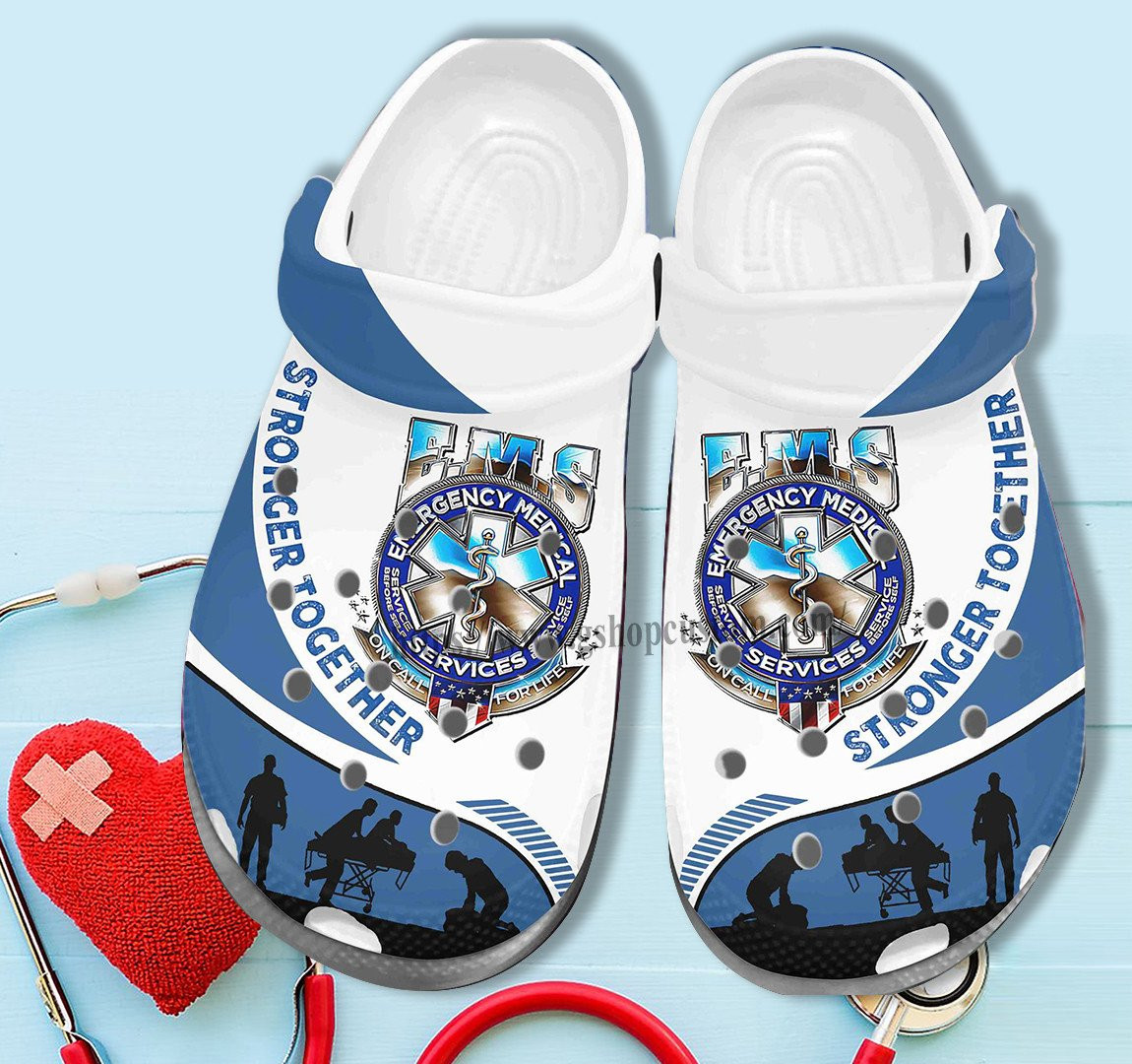 Ems Worker Team Partner Shoes For Men Women- Ems Strong Together Shoes Croc Clogs Gifts Birthday