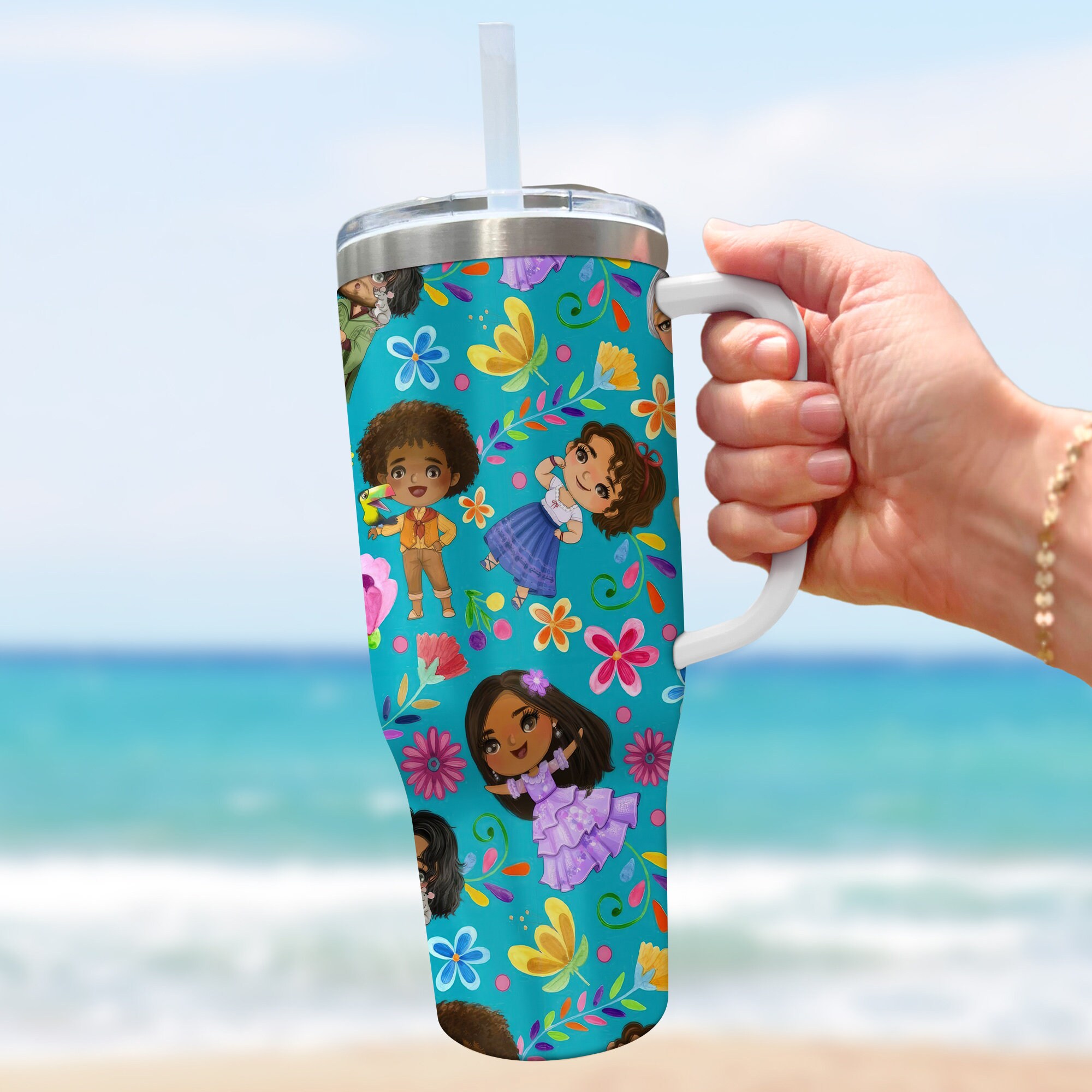 Encanto Family Chibi Disney Cartoon Custom Stanley Cup 40 oz 30 oz Tumbler With HandleTVC2301973 - Image 2