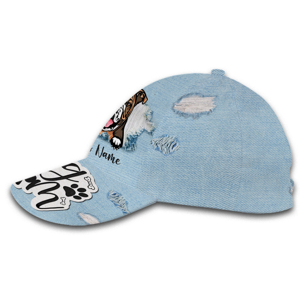 English Bulldog Dog Mom Customized Hat Classic Cap Trucker Hats Custom Hats Gifts For Men & Women