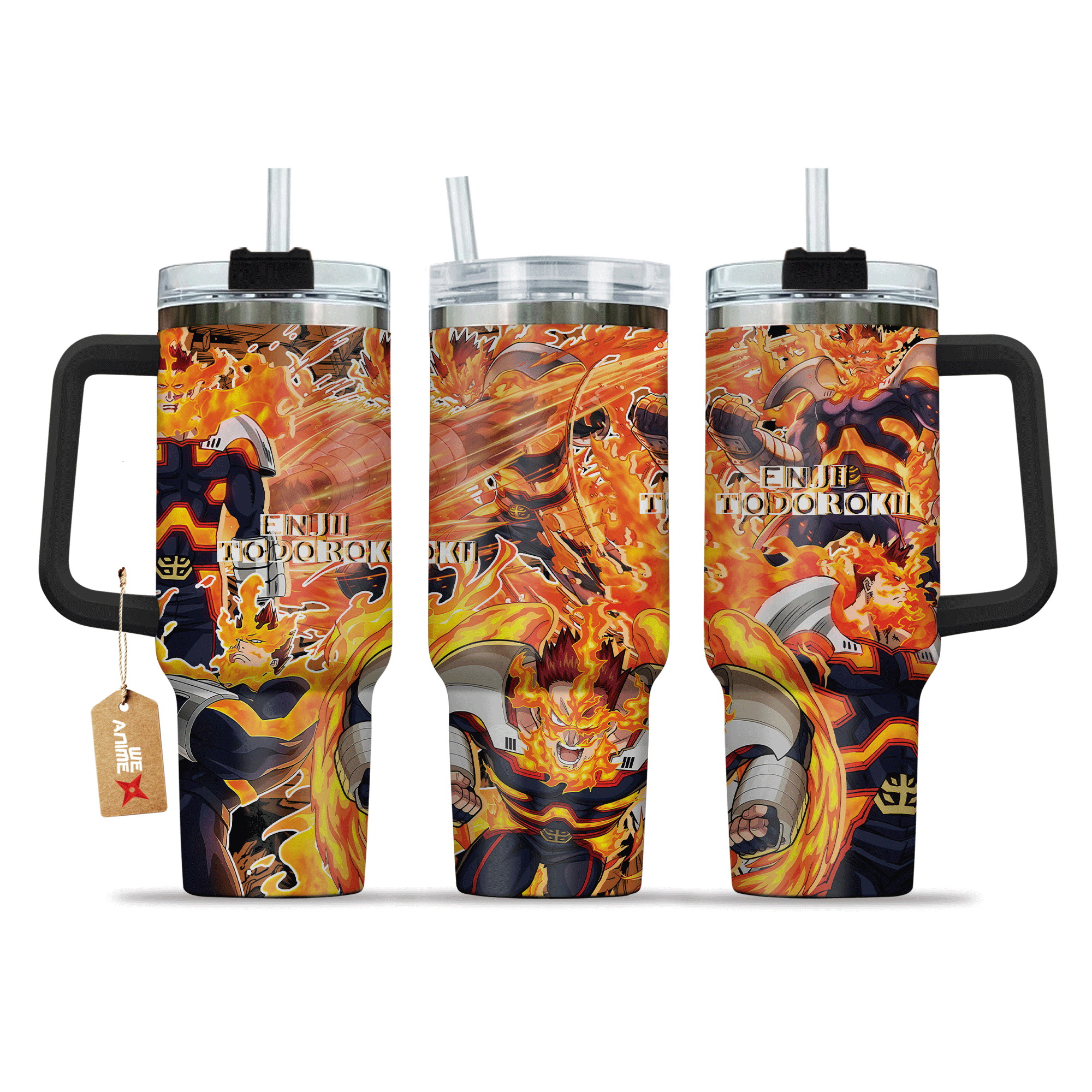 Enji Todoroki My Hero Academia Anime Custom Stanley Cup 40 oz 30 oz Tumbler With HandleTVC2301148