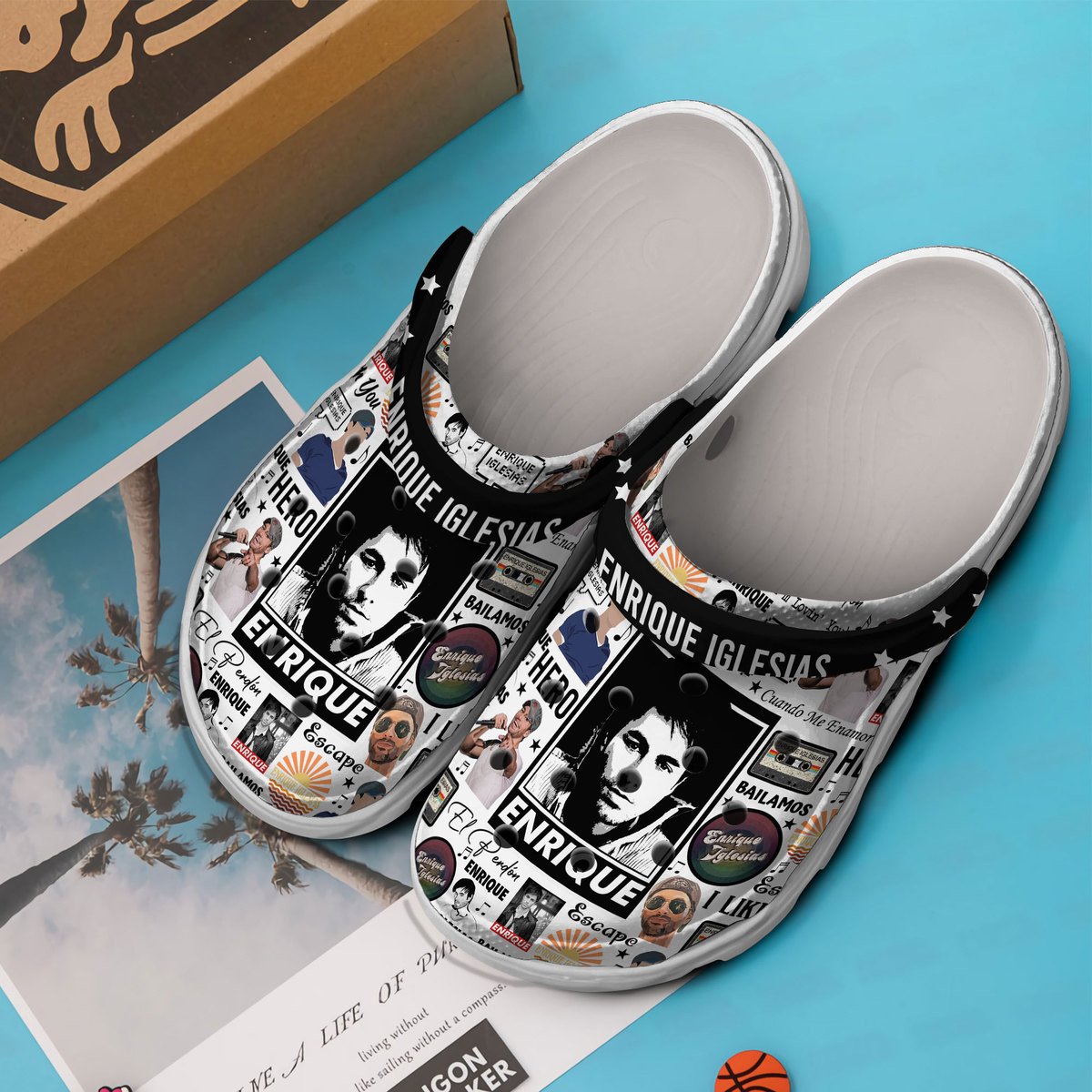 Enrique Iglesias Music Crocs Crocband Clogs Shoes Comfortable For Men Women and Kids - Image 3