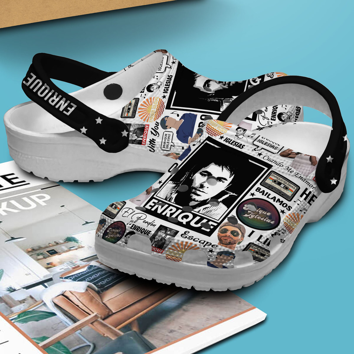 Enrique Iglesias Music Crocs Crocband Clogs Shoes Comfortable For Men Women and Kids - Image 2