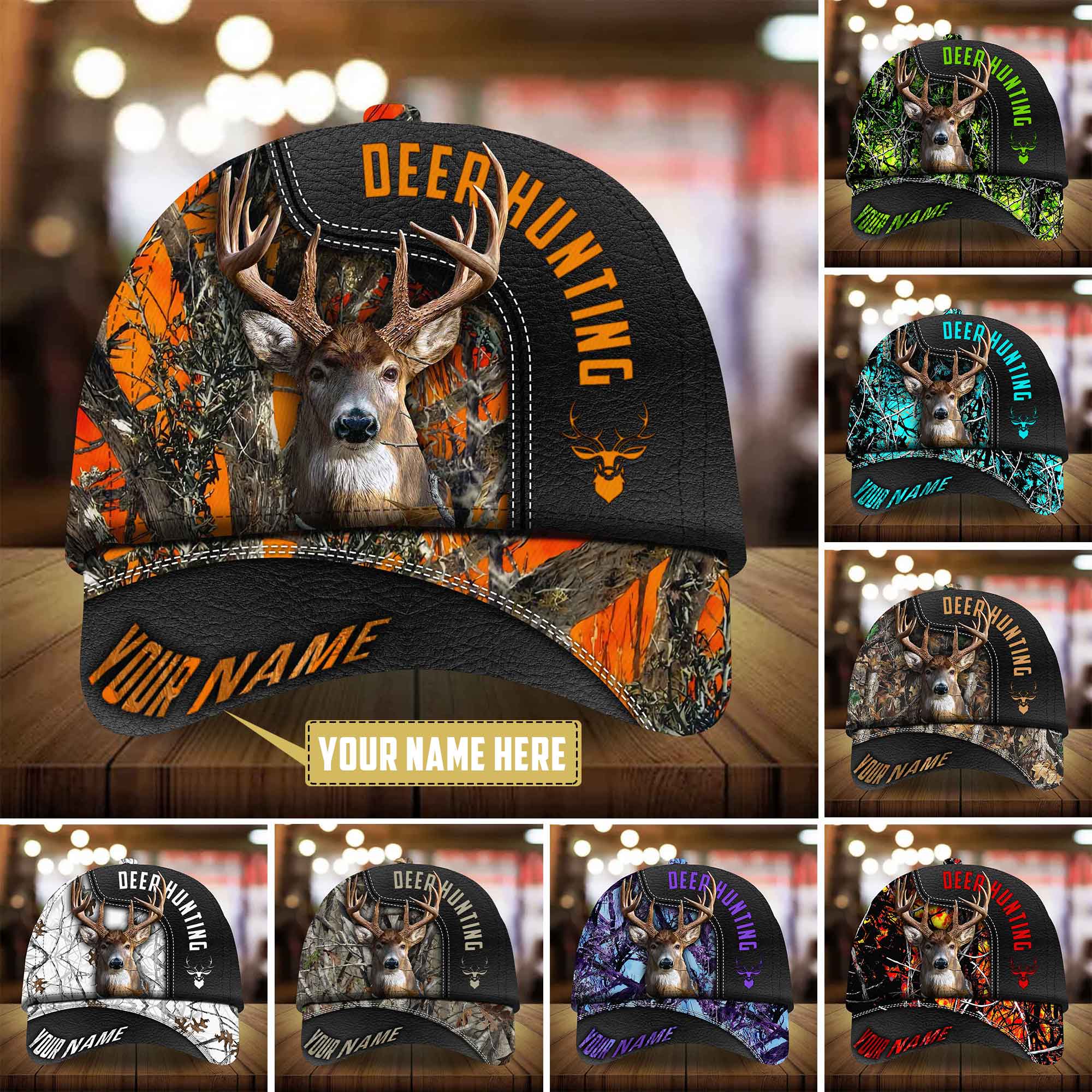 Epic Szart-X2 Deer Hunting Hat Personalized Multicolores 3D All Over Printed Trucker Hats Custom Hats Gifts For Men & Women