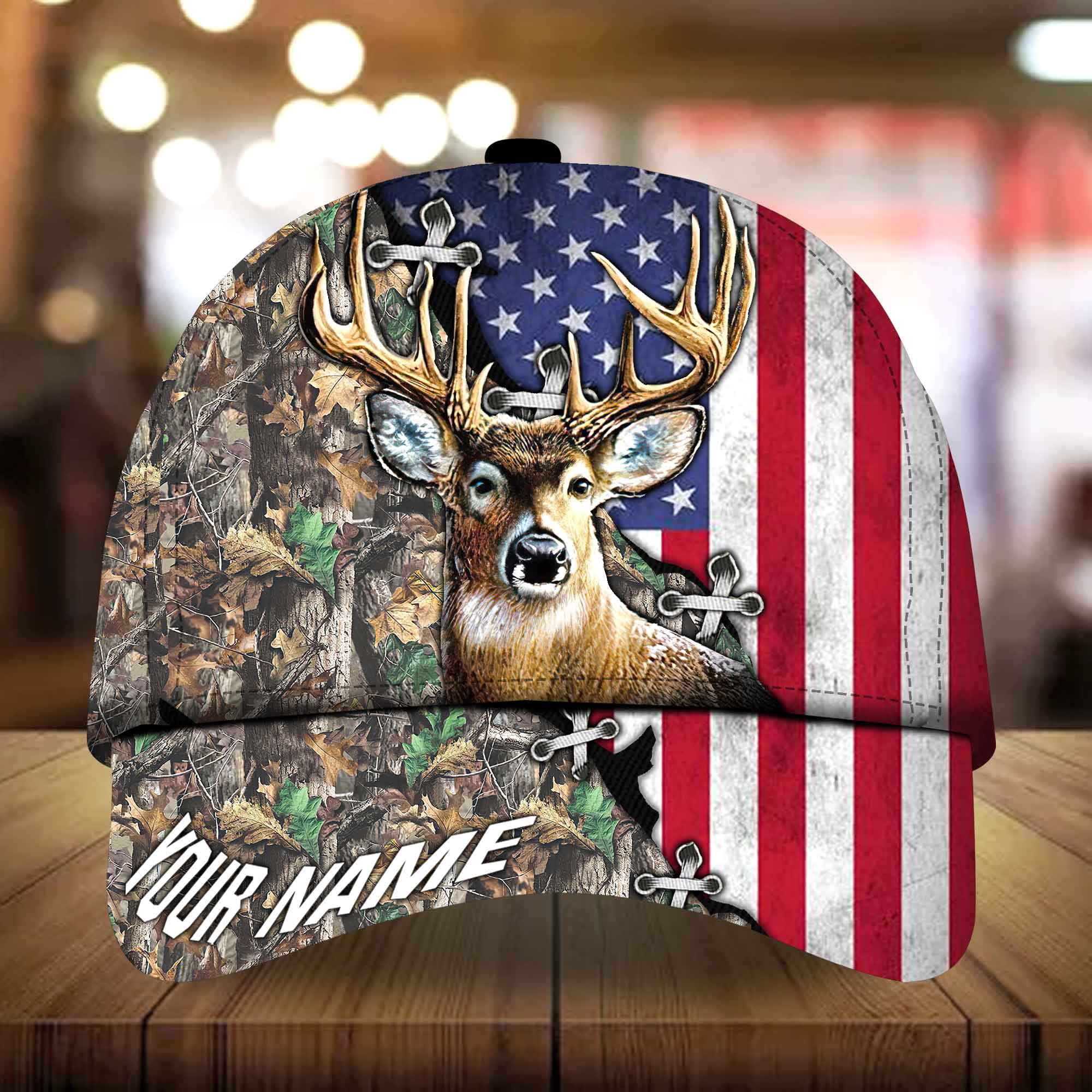 Epic Vrealuxe Artwork Deer Hunting Hat &Cap Personalized Multicolores 3D All Over Printed Trucker Hats Custom Hats Gifts For Men & Women