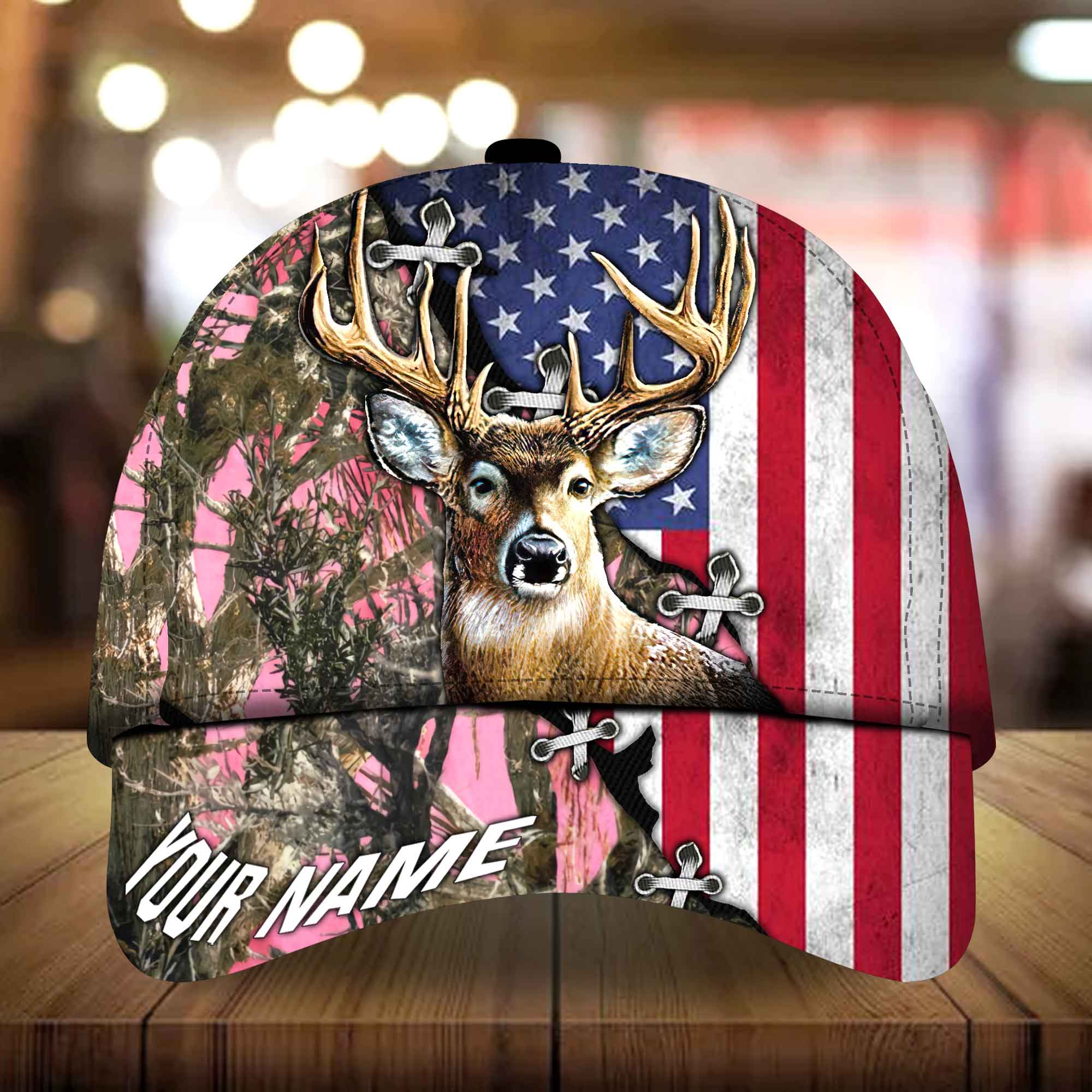 Epic Vrealuxe Artwork Deer Hunting Hat &Cap Personalized Multicolores 3D All Over Printed Trucker Hats Custom Hats Gifts For Men & Women