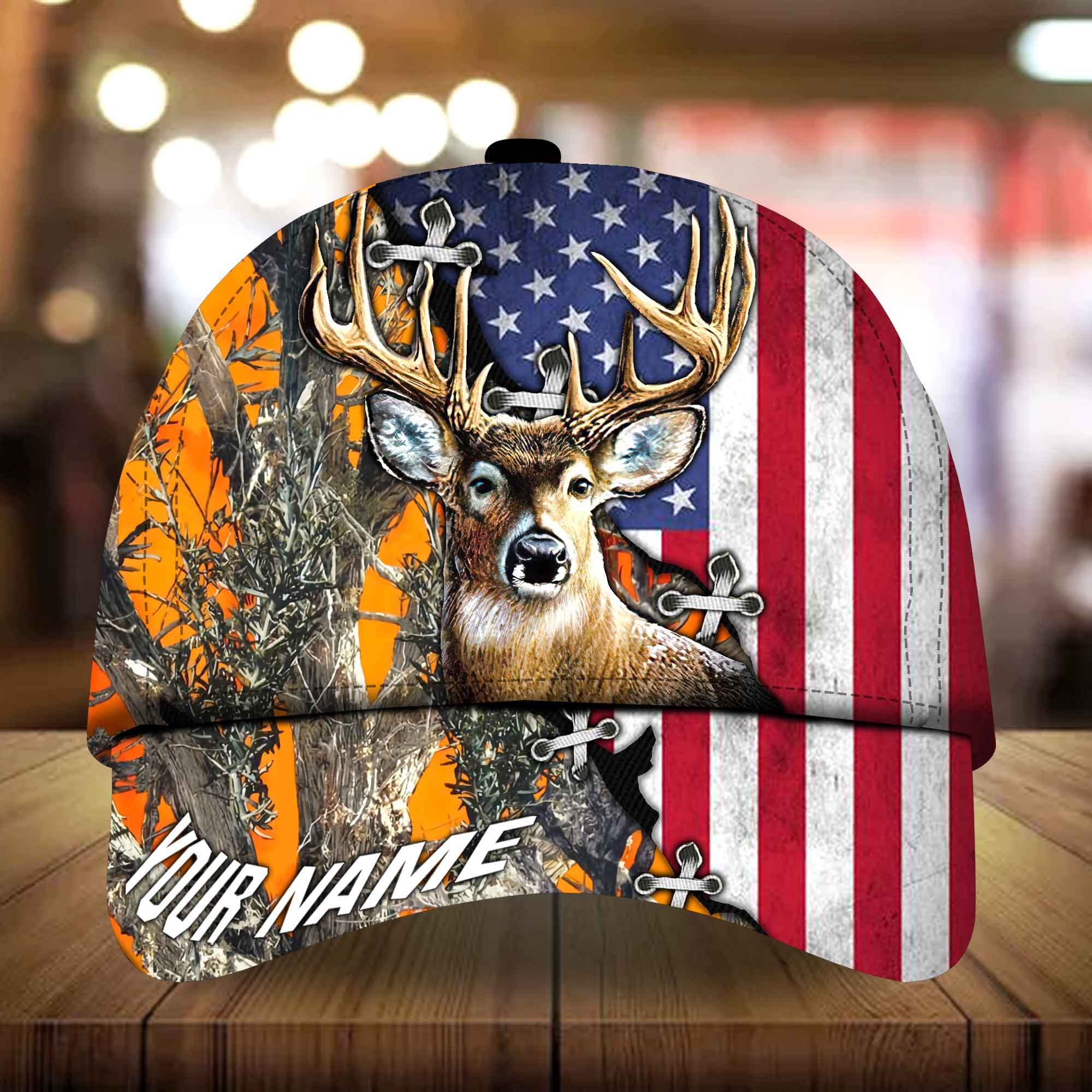 Epic Vrealuxe Artwork Deer Hunting Hat &Cap Personalized Multicolores 3D All Over Printed Trucker Hats Custom Hats Gifts For Men & Women