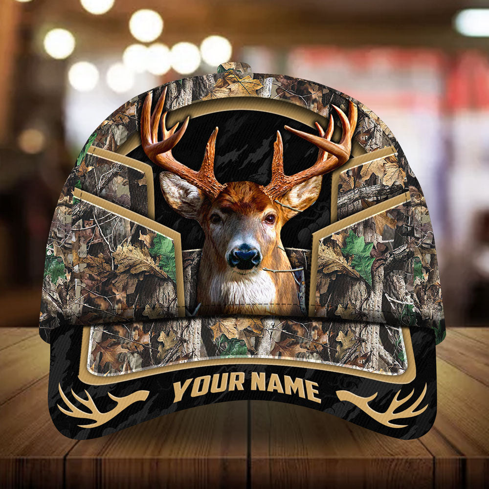 Epic Vririth Design Deer Hunting Hat and Cap Personalized Multicolores 3D All Over Printed Trucker Hats Custom Hats Gifts For Men & Women