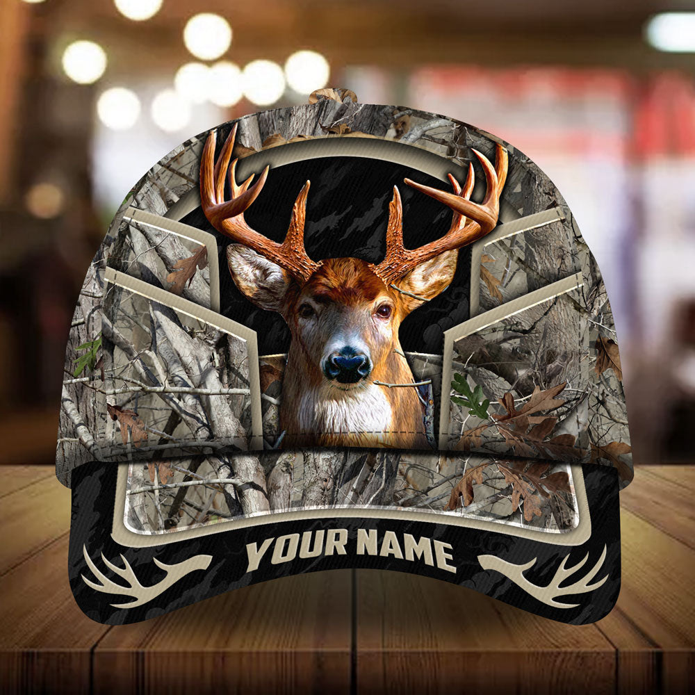 Epic Vririth Design Deer Hunting Hat and Cap Personalized Multicolores 3D All Over Printed Trucker Hats Custom Hats Gifts For Men & Women