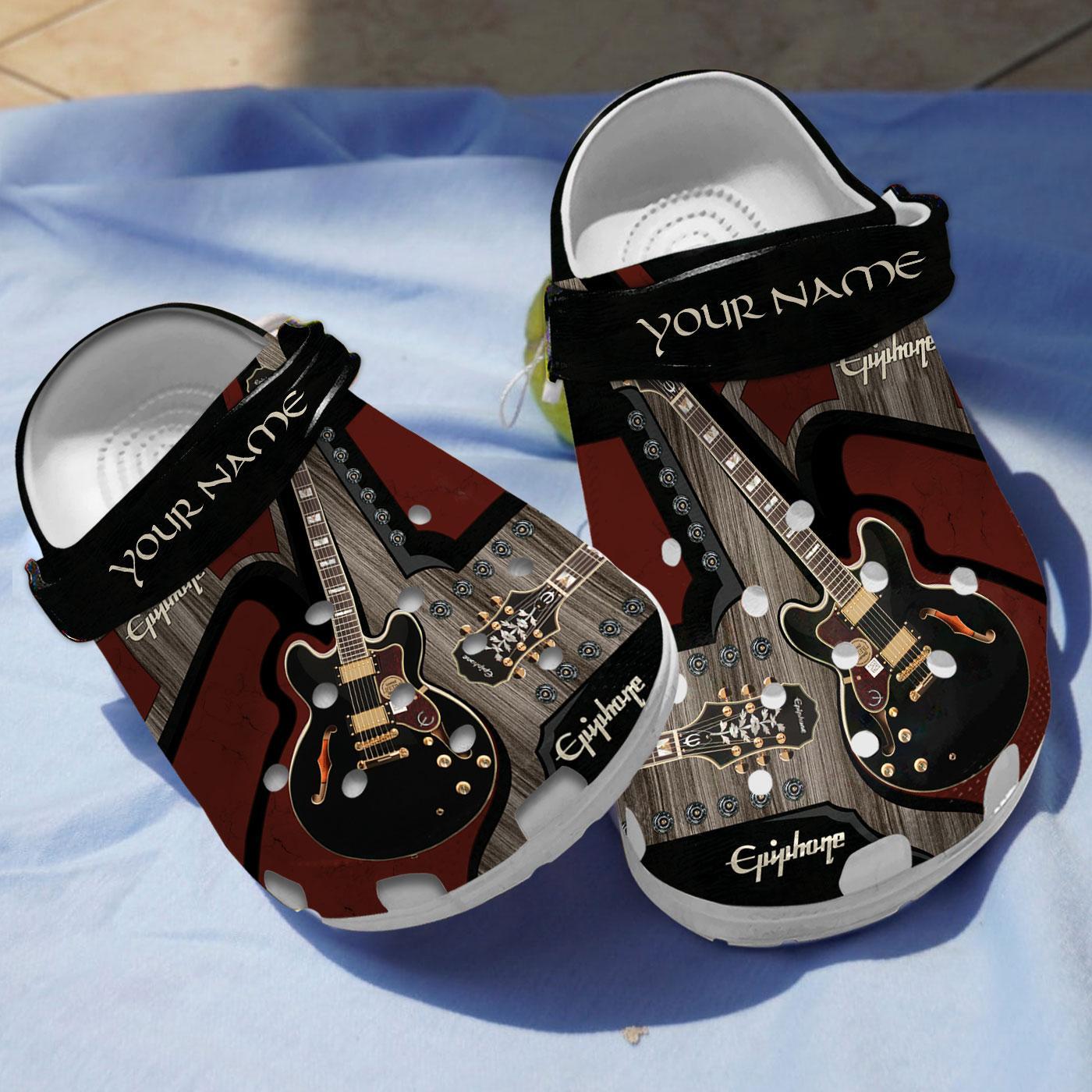 Epiphone Guitar Crocs Crocband Clogs Shoes Comfortable For Men Women and Kids