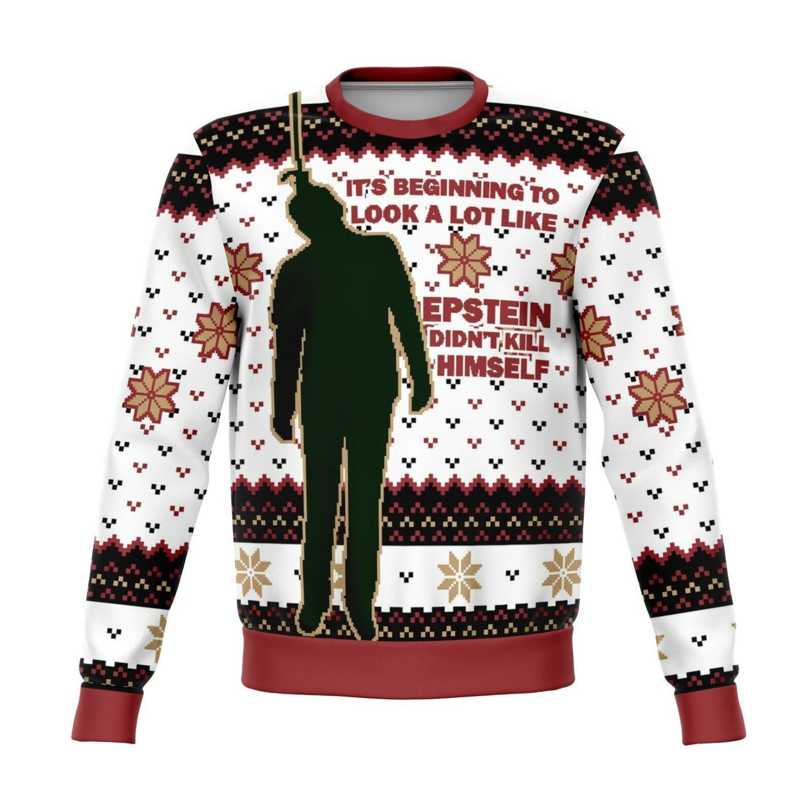 Epstein Didn'T Ugly Christmas Sweater Adult 3D Funny Matching for family