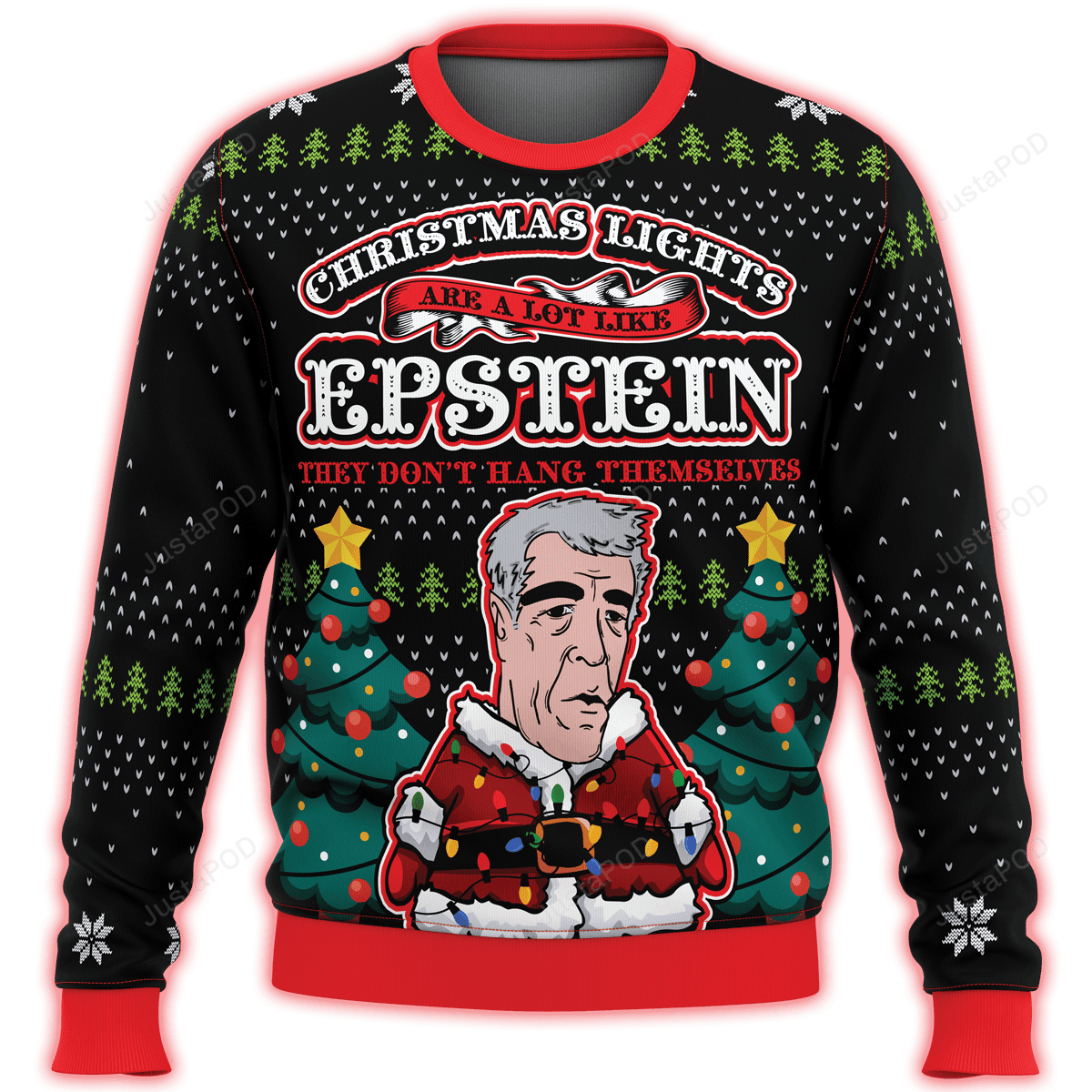 Epstein Premium Ugly Christmas Sweater Adult 3D Funny Matching for family