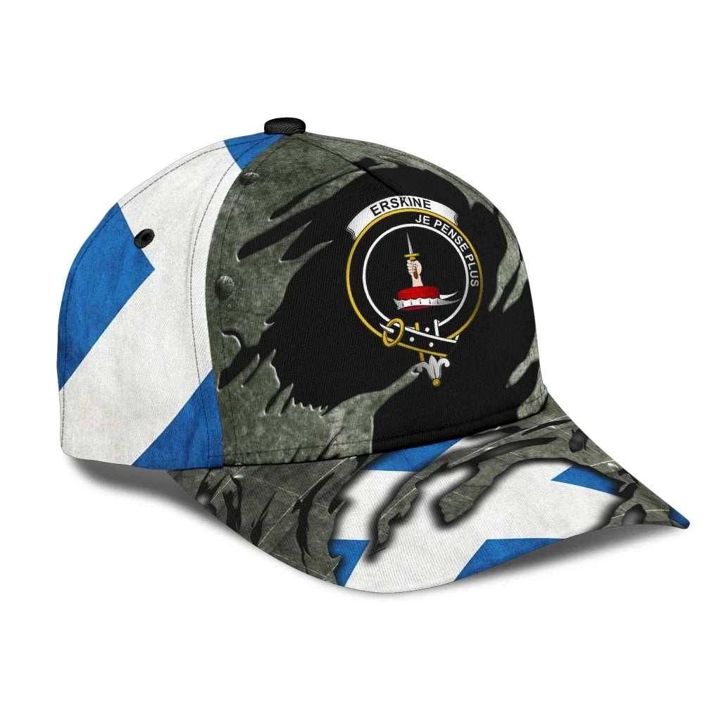 Erskine Clan Tartan Crest Classic Cap Trucker Hats Custom Hats Gifts For Men & Women