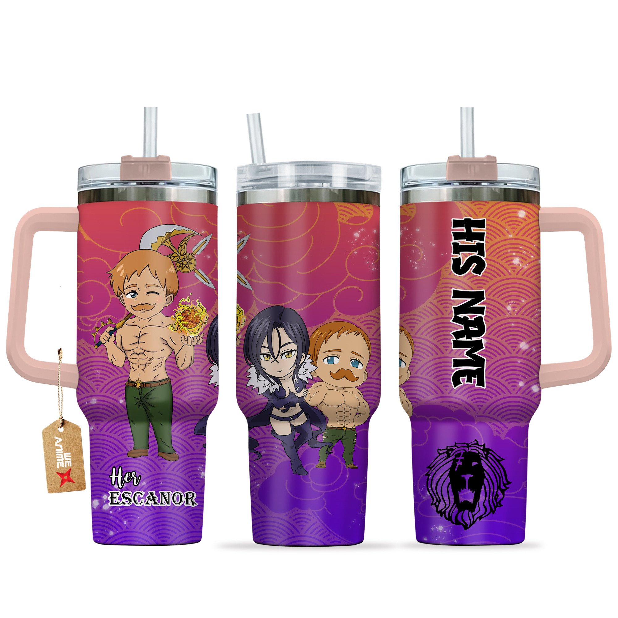Escanor The Seven Deadly Sins Anime Valentine Custom Stanley Cup 40 oz 30 oz Tumbler With HandleTVC2301168