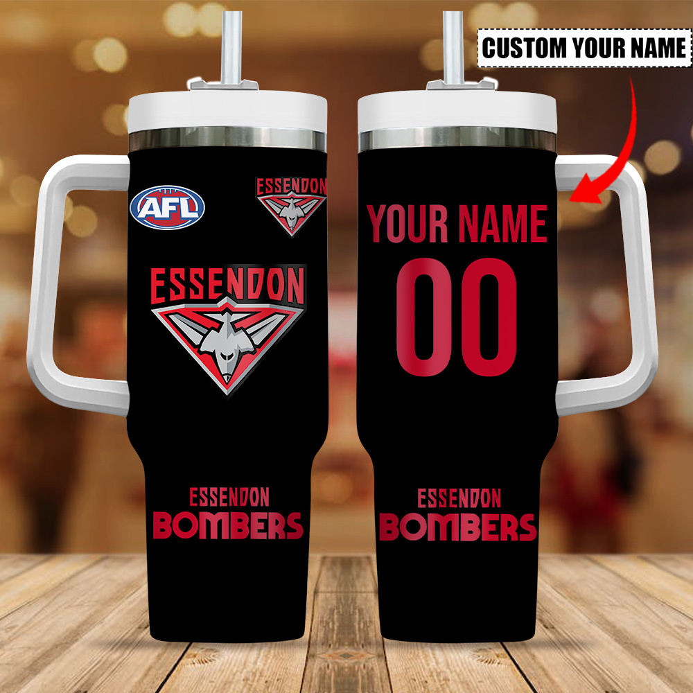 Essendon Bombers AFL Custom Stanley Cup 40 oz 30 oz Tumbler With HandleTVC2301280