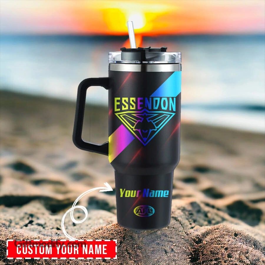 Essendon Bombers AFL Hologram Logo Custom Stanley Cup 40 oz 30 oz Tumbler With HandleTVC2301177