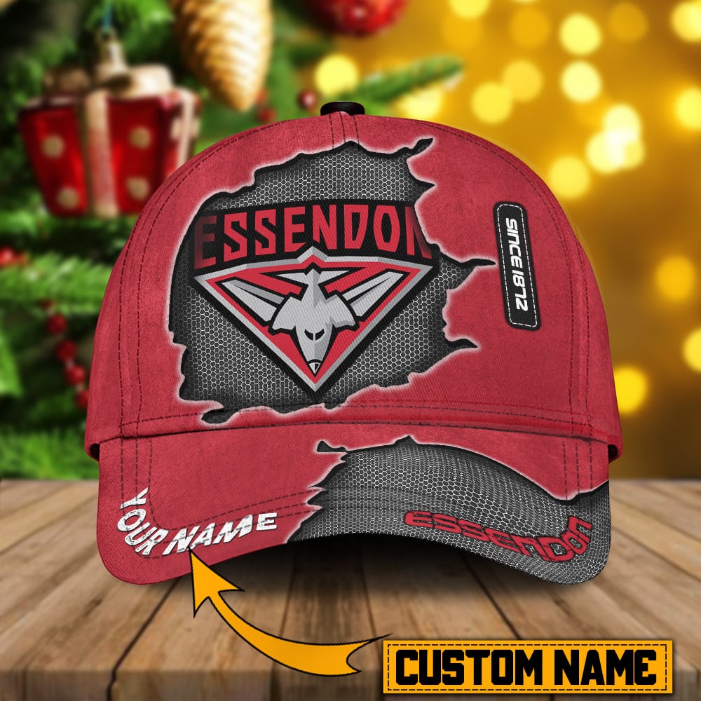 Essendon Bombers AFL Personalized Cap For Fan Baseball Cap Classic Trucker Hats Custom Hats Gifts For Men & Women