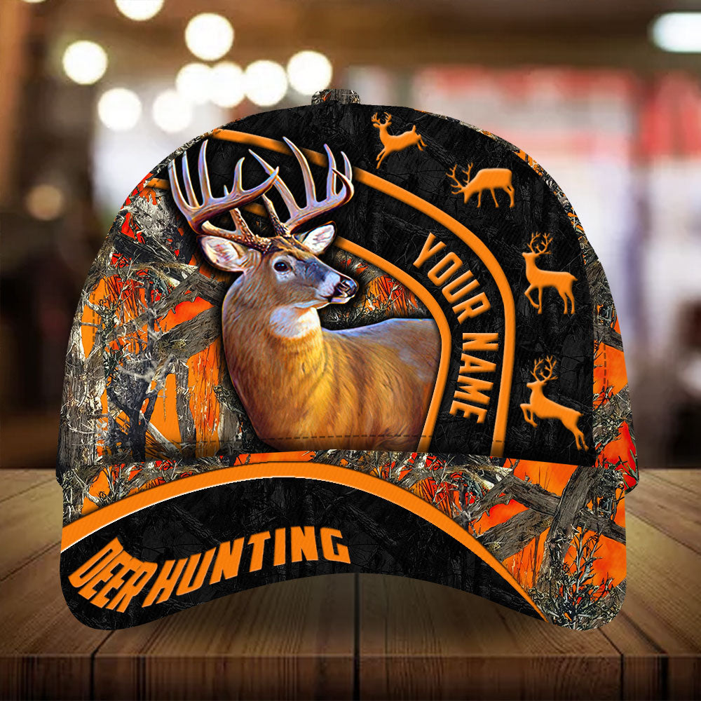 Eternity Ancient Deer Pattern Hunting Hats 3D Printed Multicolored Personalized Trucker Hats Custom Hats Gifts For Men & Women
