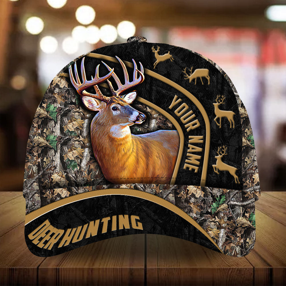 Eternity Ancient Deer Pattern Hunting Hats 3D Printed Multicolored Personalized Trucker Hats Custom Hats Gifts For Men & Women