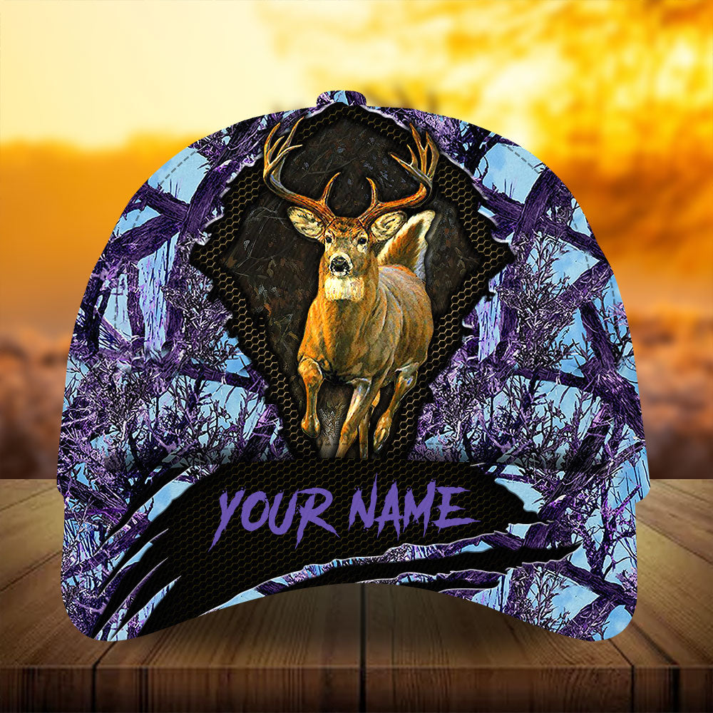 Eternity Best Cracked Deer Run Hunting Hats 3D Printed Multicolored Personalized Trucker Hats Custom Hats Gifts For Men & Women