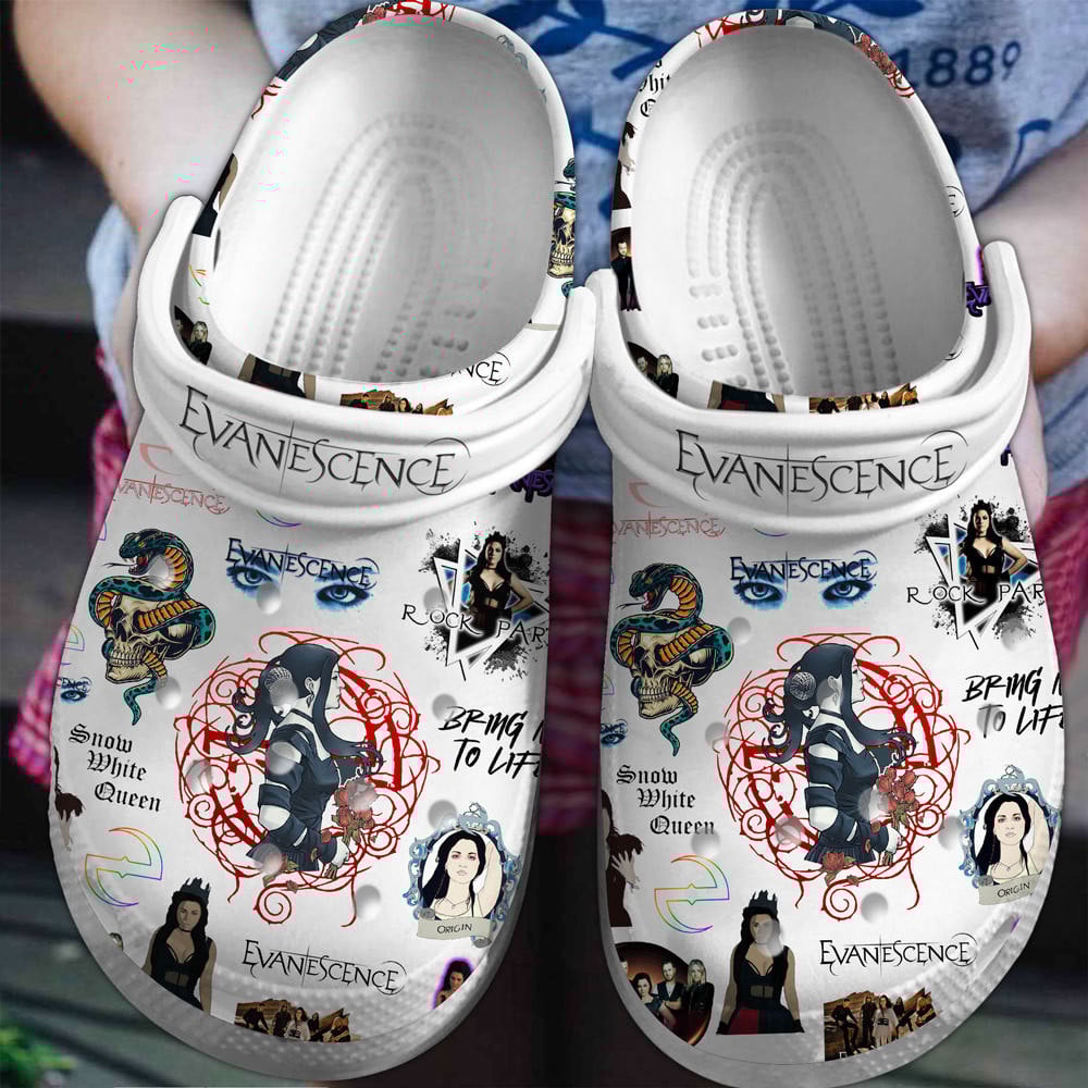 Evanescence Band Music Crocs Crocband Clogs Shoes Comfortable For Men Women and Kids