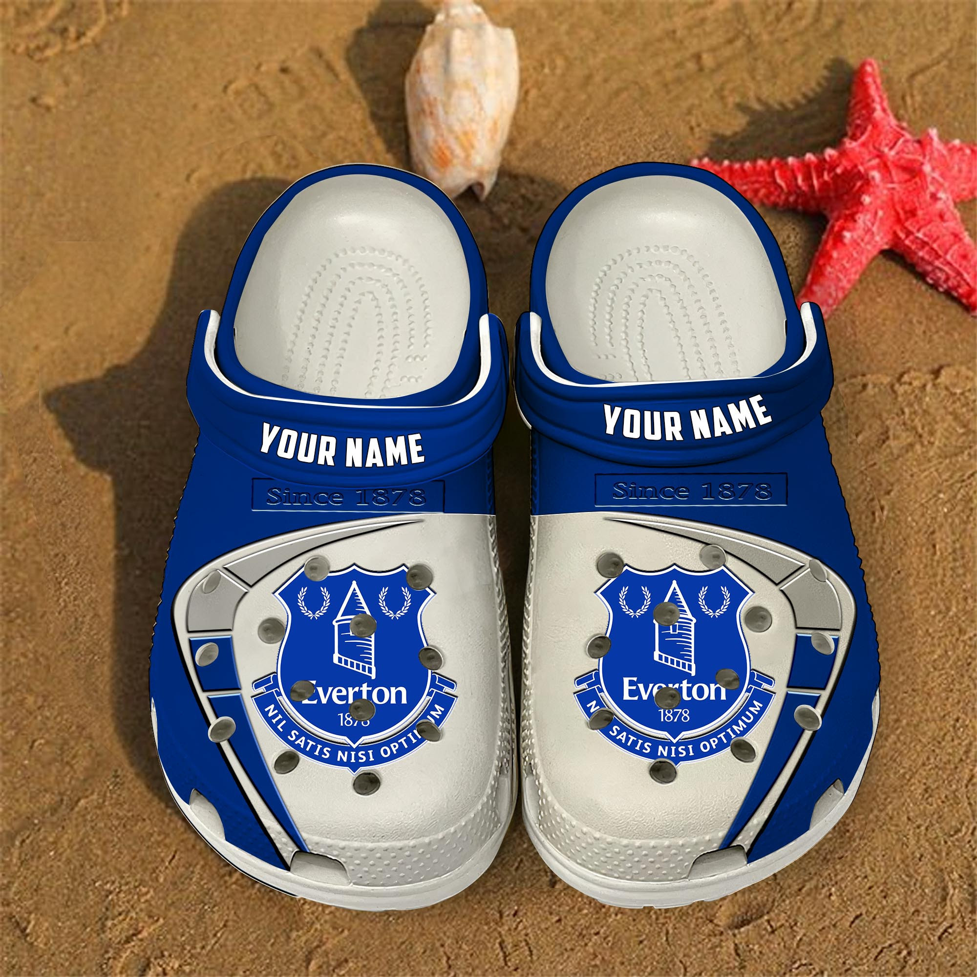 Everton EPL Crocs Crocband Clogs Shoes Comfortable For Men Women and Kids