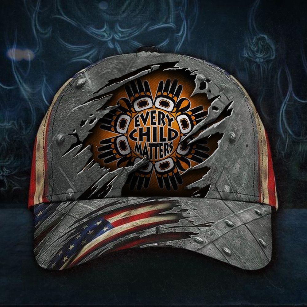 Every Child Matters Orange Shirt Day Hat 3D Children Support Cap Dad Hat Trucker Hats Custom Hats Gifts For Men & Women