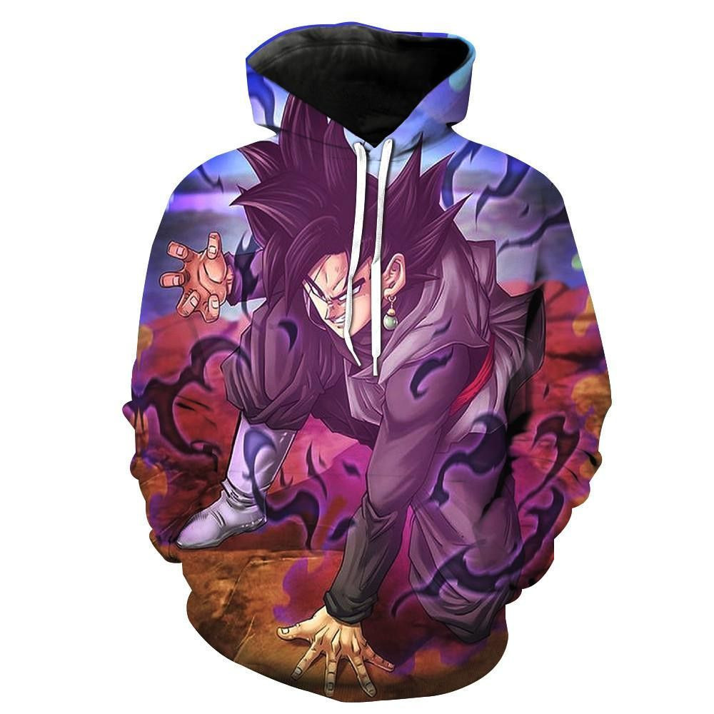 Evil Black Goku Dragon Ball Super 3D All Over Print Hoodie, Zip Hoodie