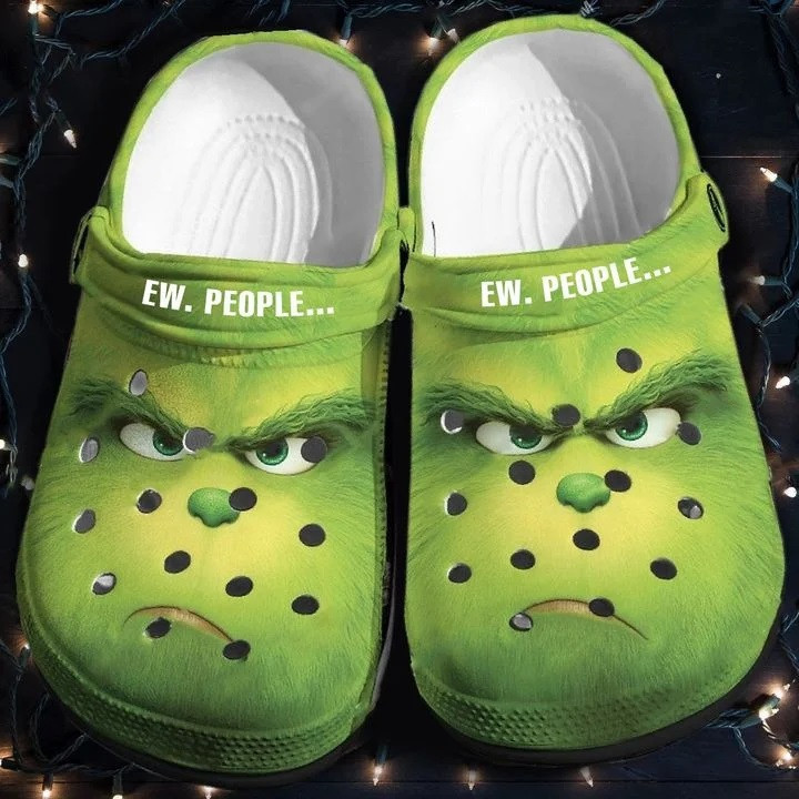Ew People Grinch Christmas Crocband Clog Shoes For Men Women