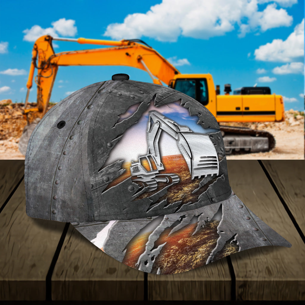 Excavator Classic Cap Trucker Hats Custom Hats Gifts For Men & Women